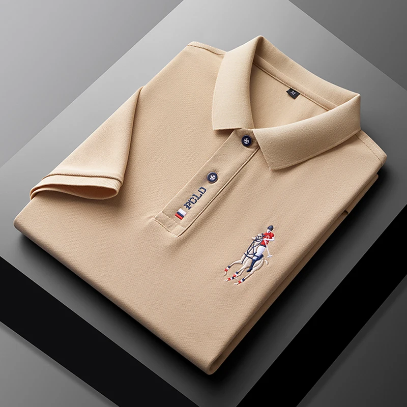 Men's Summer Embroidered Casual Fashion Short Sleeve POLO Shirt Comfortable Top Men's Summer Embroidered Casual Fashion Short Sleeve POLO Shirt Comfortable Top