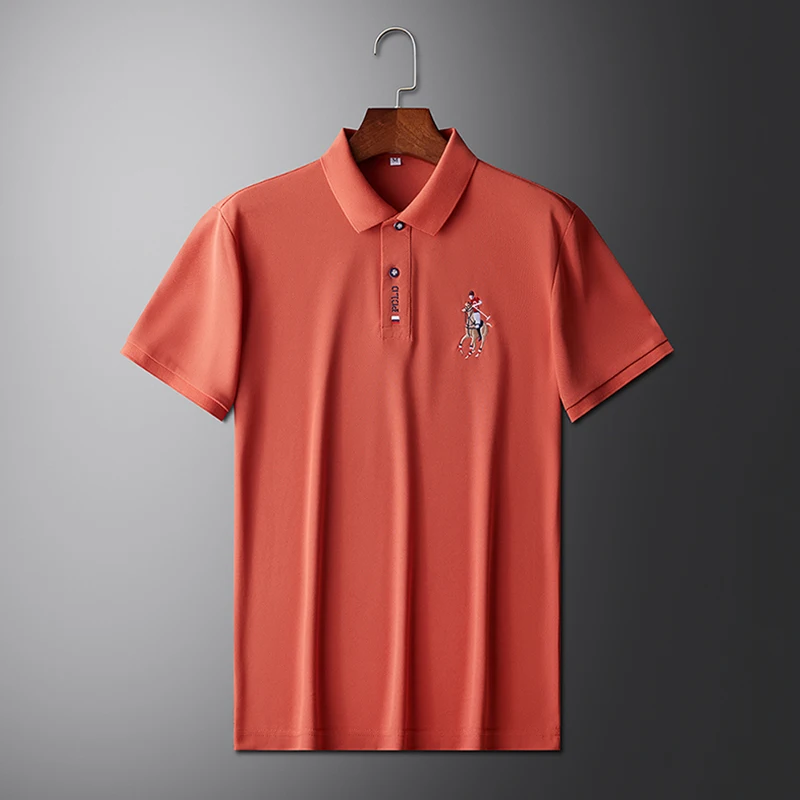 Men's Summer Embroidered Casual Fashion Short Sleeve POLO Shirt Comfortable Top Men's Summer Embroidered Casual Fashion Short Sleeve POLO Shirt Comfortable Top