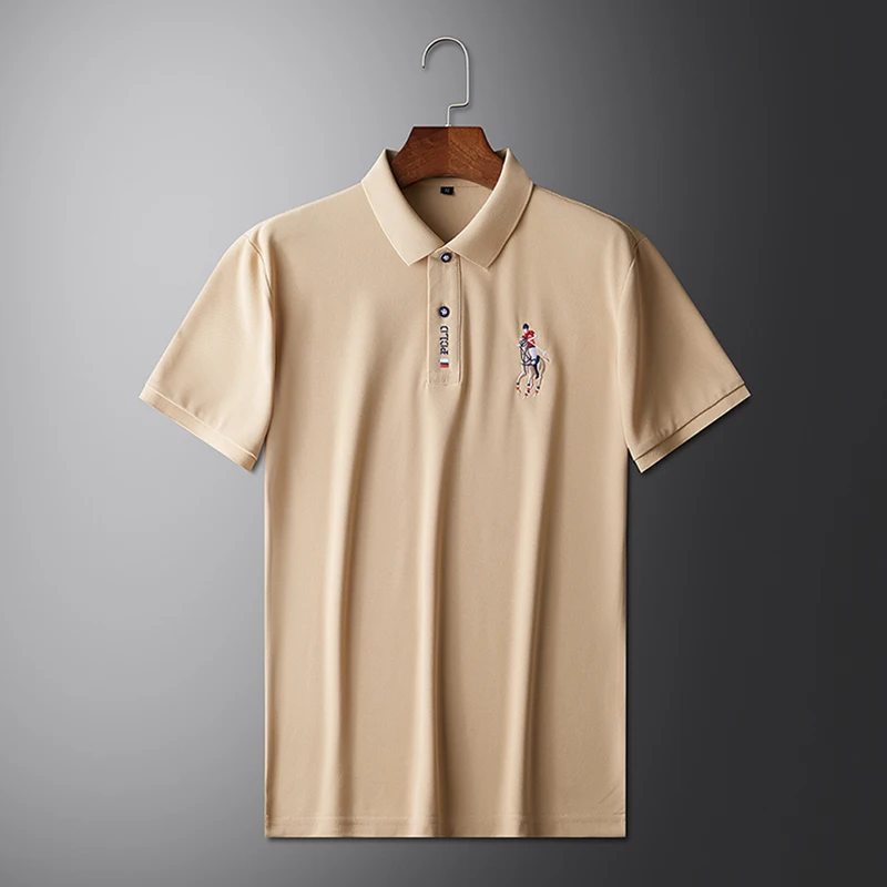 Men's Summer Embroidered Casual Fashion Short Sleeve POLO Shirt Comfortable Top Men's Summer Embroidered Casual Fashion Short Sleeve POLO Shirt Comfortable Top