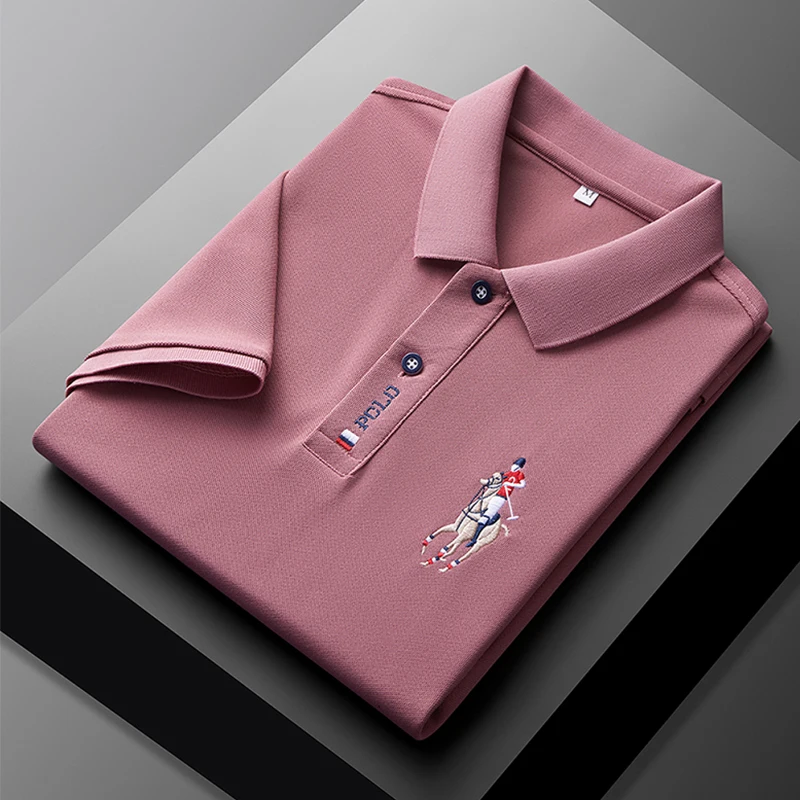 Men's Summer Embroidered Casual Fashion Short Sleeve POLO Shirt Comfortable Top Men's Summer Embroidered Casual Fashion Short Sleeve POLO Shirt Comfortable Top