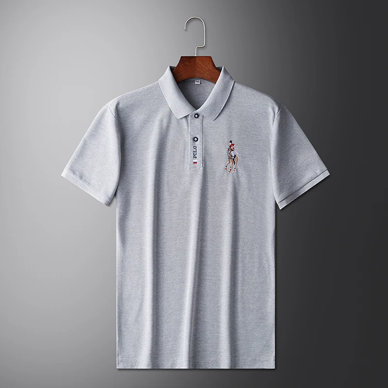 Men's Summer Embroidered Casual Fashion Short Sleeve POLO Shirt Comfortable Top Men's Summer Embroidered Casual Fashion Short Sleeve POLO Shirt Comfortable Top