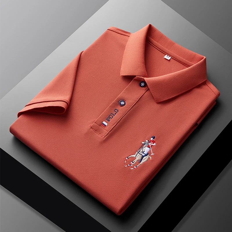 Men's Summer Embroidered Casual Fashion Short Sleeve POLO Shirt Comfortable Top Men's Summer Embroidered Casual Fashion Short Sleeve POLO Shirt Comfortable Top