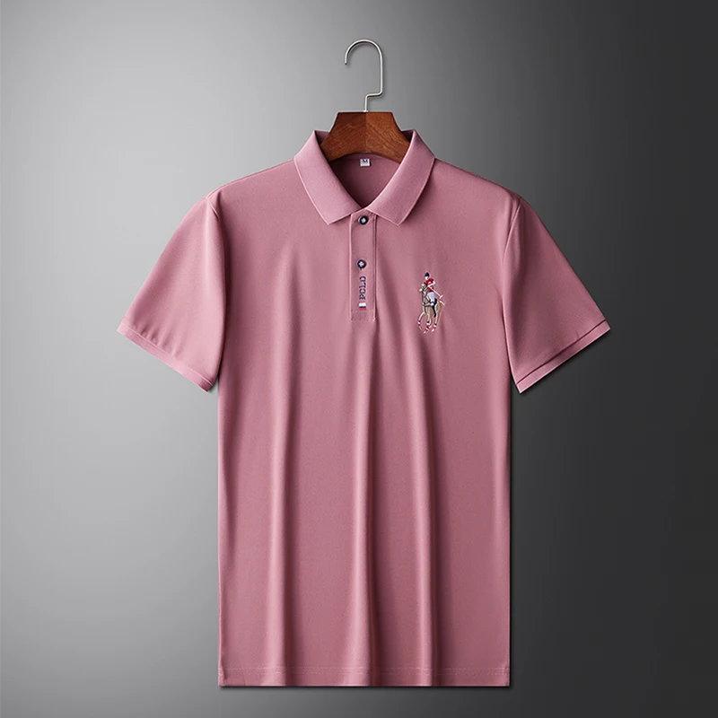 Men's Summer Embroidered Casual Fashion Short Sleeve POLO Shirt Comfortable Top Men's Summer Embroidered Casual Fashion Short Sleeve POLO Shirt Comfortable Top