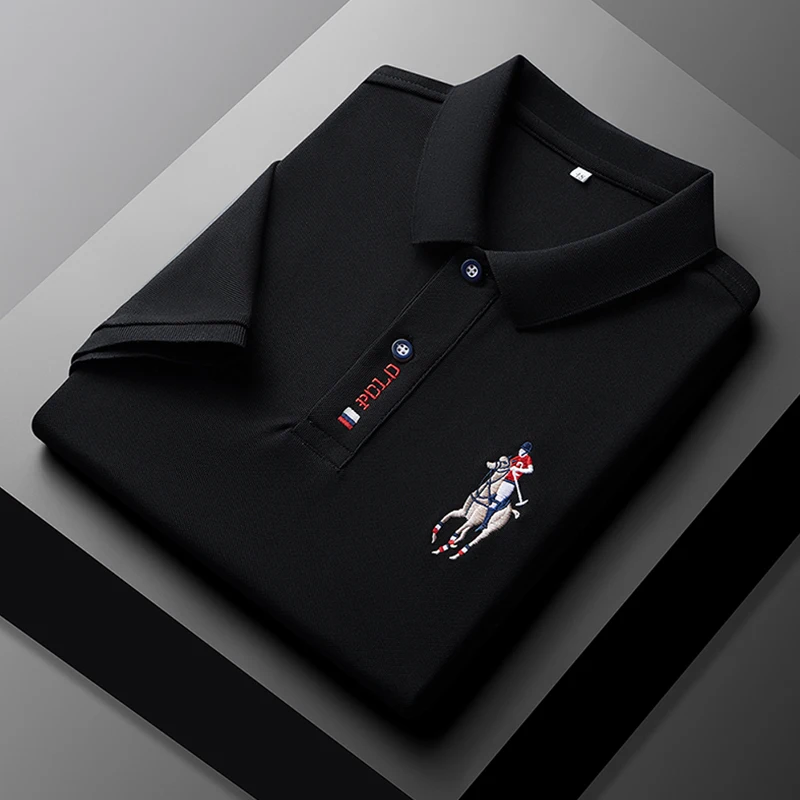 Men's Summer Embroidered Casual Fashion Short Sleeve POLO Shirt Comfortable Top Men's Summer Embroidered Casual Fashion Short Sleeve POLO Shirt Comfortable Top