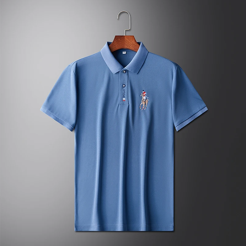 Men's Summer Embroidered Casual Fashion Short Sleeve POLO Shirt Comfortable Top Men's Summer Embroidered Casual Fashion Short Sleeve POLO Shirt Comfortable Top