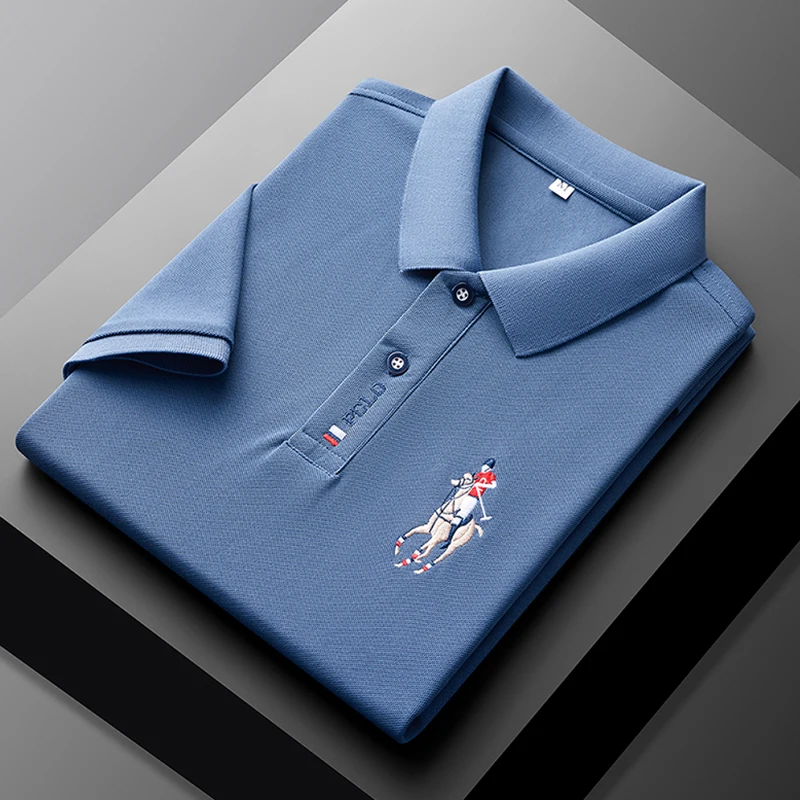 Men's Summer Embroidered Casual Fashion Short Sleeve POLO Shirt Comfortable Top Men's Summer Embroidered Casual Fashion Short Sleeve POLO Shirt Comfortable Top