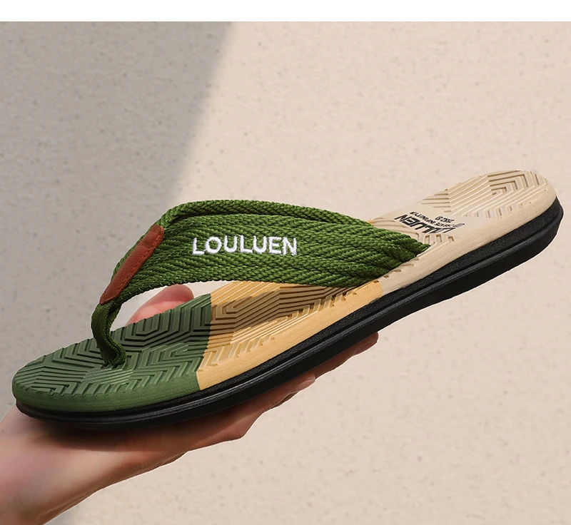 High Quality Hot Sale Men Flip Flops Summer Beach Flip Flops Men Fashion Breathable Casual Beach Men Slippers Summer Outdoor