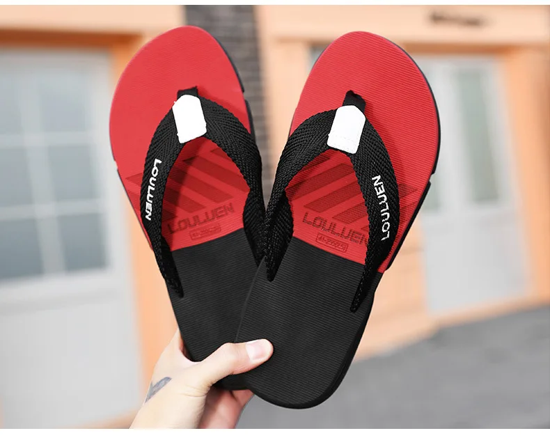 Men Summer High Quality Flip Flops Men Beach Slippers Fashion Outdoor Flip Flops Casual Breathable Slippers for Men New Sandals