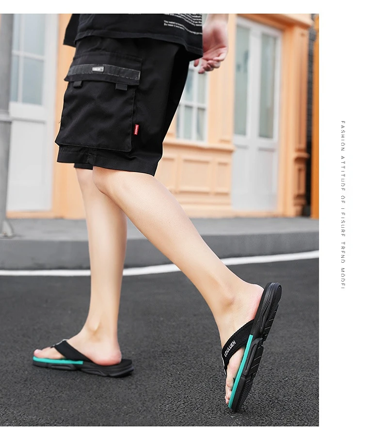 Men Summer High Quality Flip Flops Men Beach Slippers Fashion Outdoor Flip Flops Casual Breathable Slippers for Men New Sandals