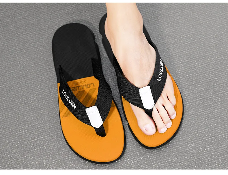 Men Summer High Quality Flip Flops Men Beach Slippers Fashion Outdoor Flip Flops Casual Breathable Slippers for Men New Sandals