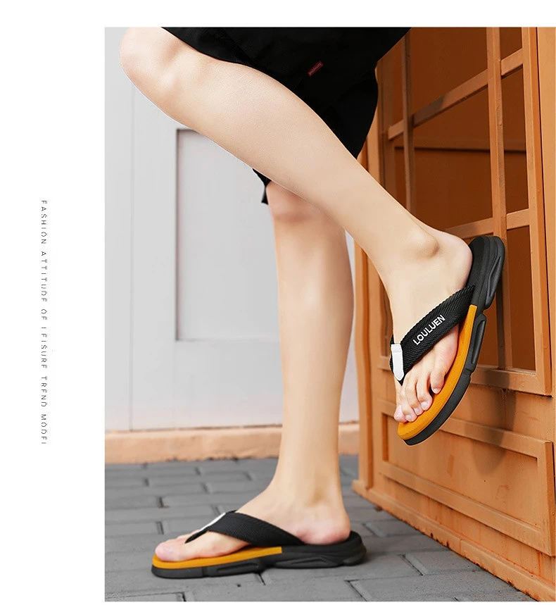 Men Summer High Quality Flip Flops Men Beach Slippers Fashion Outdoor Flip Flops Casual Breathable Slippers for Men New Sandals