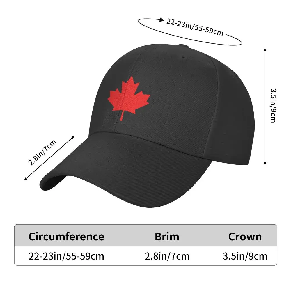 Fashion Canada Maple Leaf Canadian Flag Baseball Cap Women Men Personalized Adjustable Adult Dad Hat Outdoor Snapback Caps