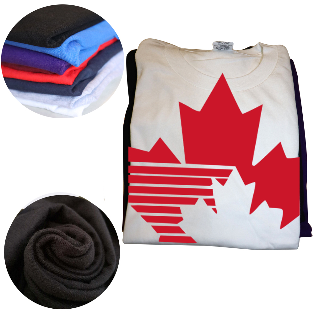 Team Canada Retro 80's Hockey Logo Casual Cotton T Shirts Tee Tops Round Neck Short-Sleeve Fashion Tshirt Casual T-shirts