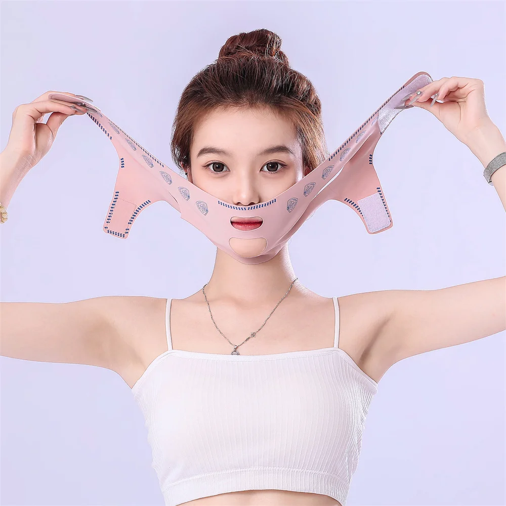 Thin Face Bandage V Face Lift Tightening Mask Facial Wrinkles Anti Sagging Face Shield Improvement Double Chin Facial Shaping Thin Face Bandage V Face Lift Tightening Mask Facial Wrinkles Anti Sagging Face Shield Improvement Double Chin Facial Shaping