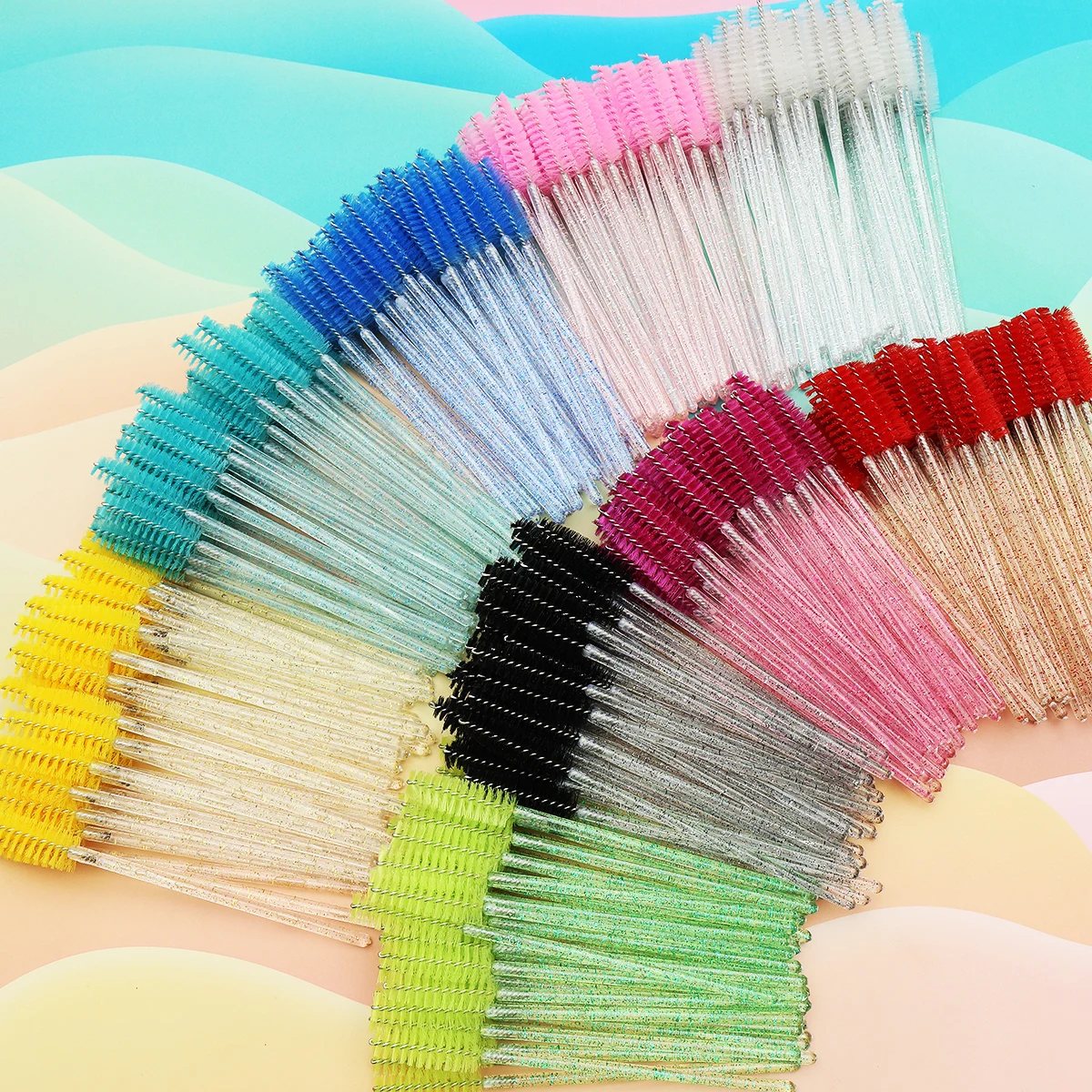 50Pcs Crystal Eyelashes Brush Comb Disposable Eye Lashes Extension Mascara Wands Makeup Professional Makeup Beauty Tool 50Pcs Crystal Eyelashes Brush Comb Disposable Eye Lashes Extension Mascara Wands Makeup Professional Makeup Beauty Tool
