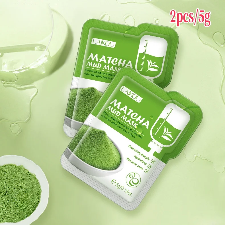 Face Clean Mask Green Tea Cleansing Stick Mask Shrink pores Deep Blackhead Remover facial Cleansing Moisturizing Mask 40g