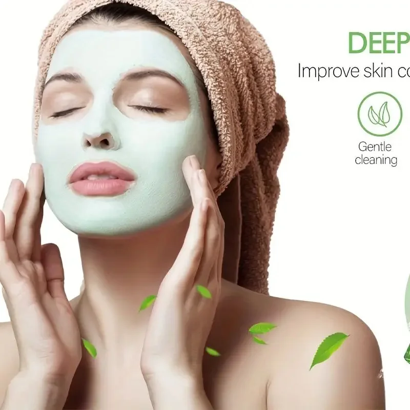 Face Clean Mask Green Tea Cleansing Stick Mask Shrink pores Deep Blackhead Remover facial Cleansing Moisturizing Mask 40g