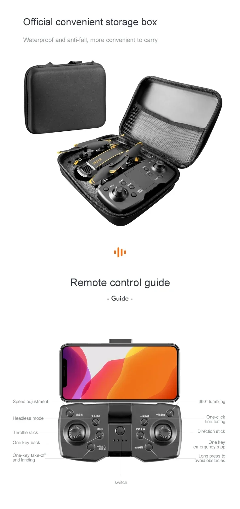 XiaomiJia GPS Drone 5G Professional 8K HD Aerial Photography Omnidirectional Obstacle Avoidance Quadrotor Distance 10000M