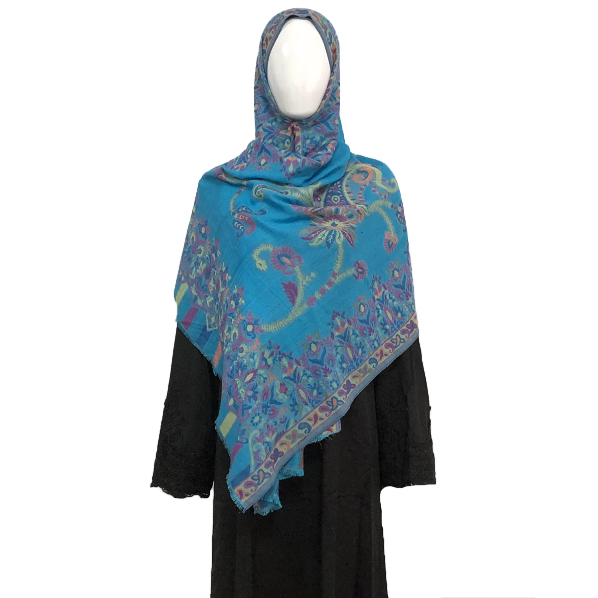 Women Cotton Shawl and Wraps Jacquard Cashew Floral Scarf Plus Size Pashmina Femme Echarpes Vintage Ethnic Style Mujer Bufanda