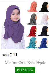 Beautiful Small Girl Hijab Scarf with Flowers Fit 2-7 Years Old Muslim Kids Pull On Islamic Scarf Shawl Headscarf Wholesale 50cm