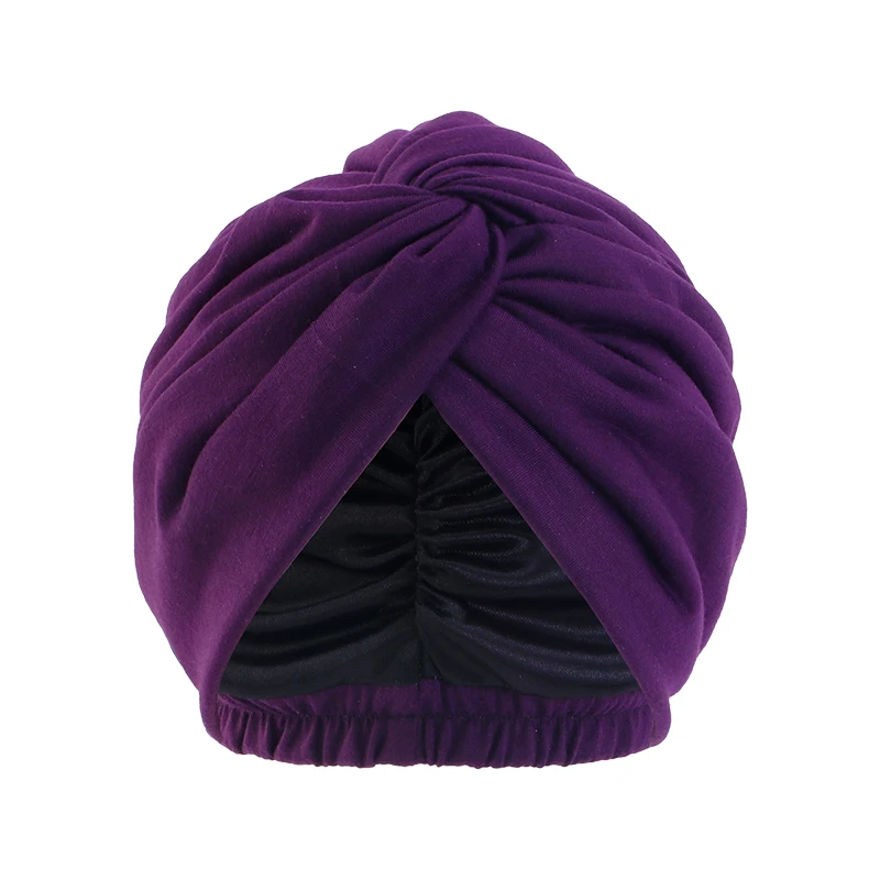 Women Double Layer Satin Linning Stretch Turban Hat Cross Ruffle Chemo Sleep Cap Twist Bandanas Muslim Hijab Headscarf India Hat Women Double Layer Satin Linning Stretch Turban Hat Cross Ruffle Chemo Sleep Cap Twist Bandanas Muslim Hijab Headscarf India Hat