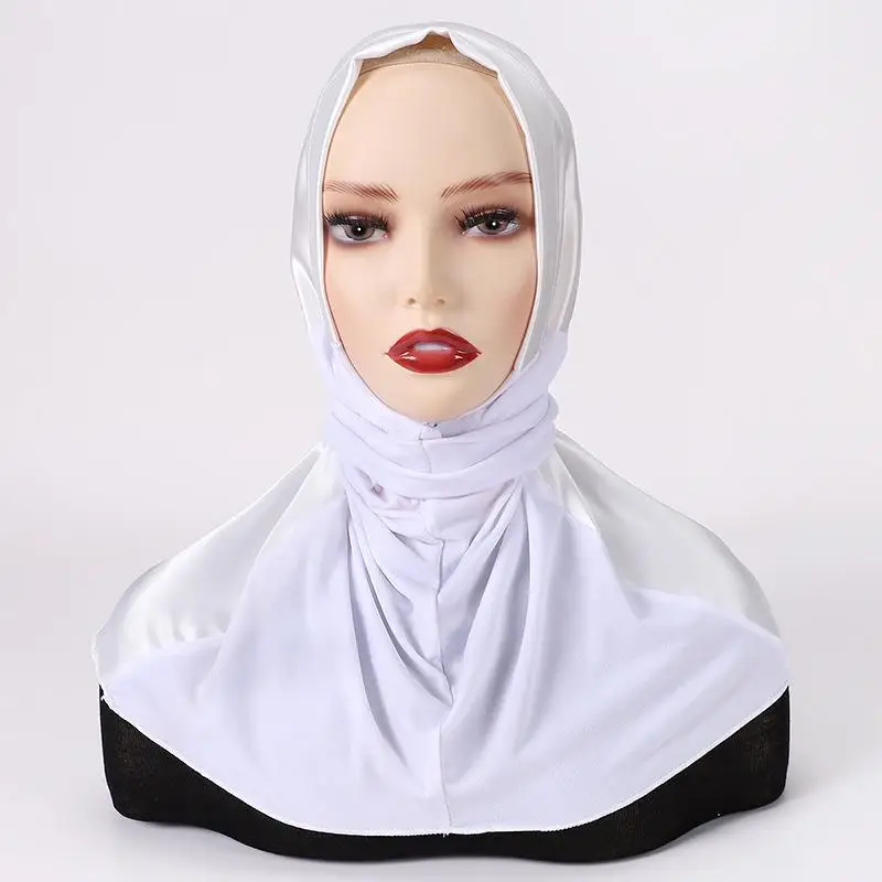 Instant Hijab Jersey Hijabs for Woman Muslim Hijab Caps Full Turban Cap Hair Wraps for Women Turban Headband Bonnet Hijab Femme