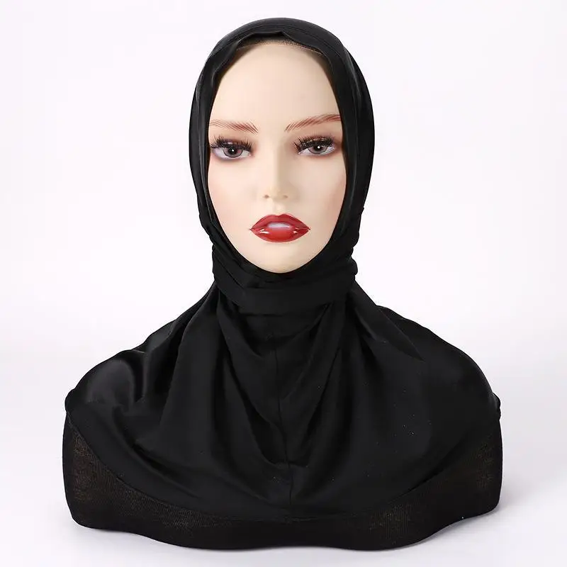 Instant Hijab Jersey Hijabs for Woman Muslim Hijab Caps Full Turban Cap Hair Wraps for Women Turban Headband Bonnet Hijab Femme
