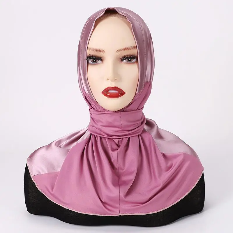 Instant Hijab Jersey Hijabs for Woman Muslim Hijab Caps Full Turban Cap Hair Wraps for Women Turban Headband Bonnet Hijab Femme