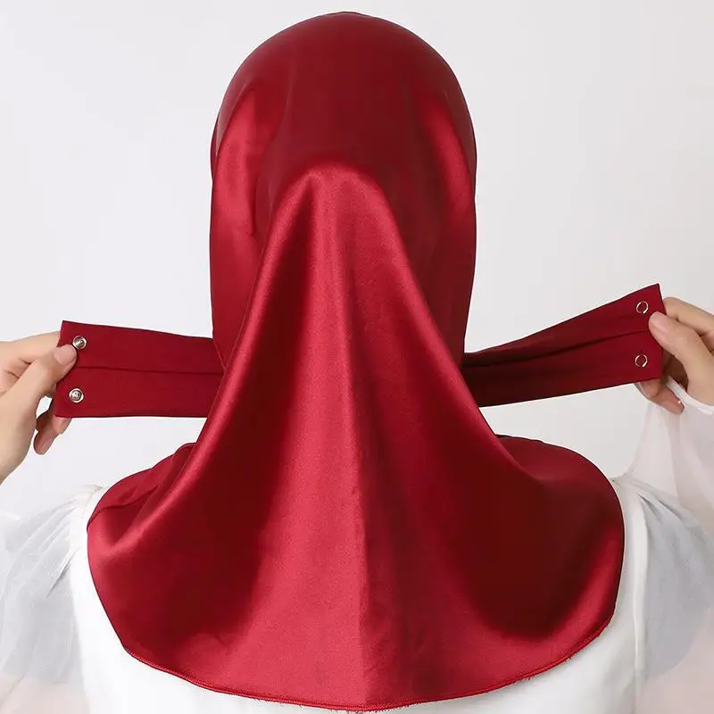 Instant Hijab Jersey Hijabs for Woman Muslim Hijab Caps Full Turban Cap Hair Wraps for Women Turban Headband Bonnet Hijab Femme
