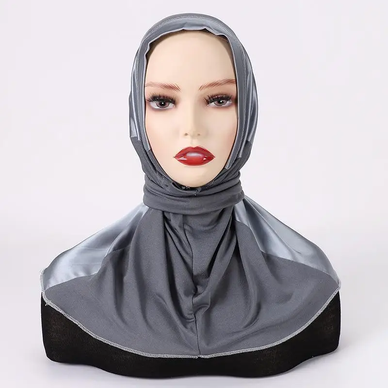 Instant Hijab Jersey Hijabs for Woman Muslim Hijab Caps Full Turban Cap Hair Wraps for Women Turban Headband Bonnet Hijab Femme