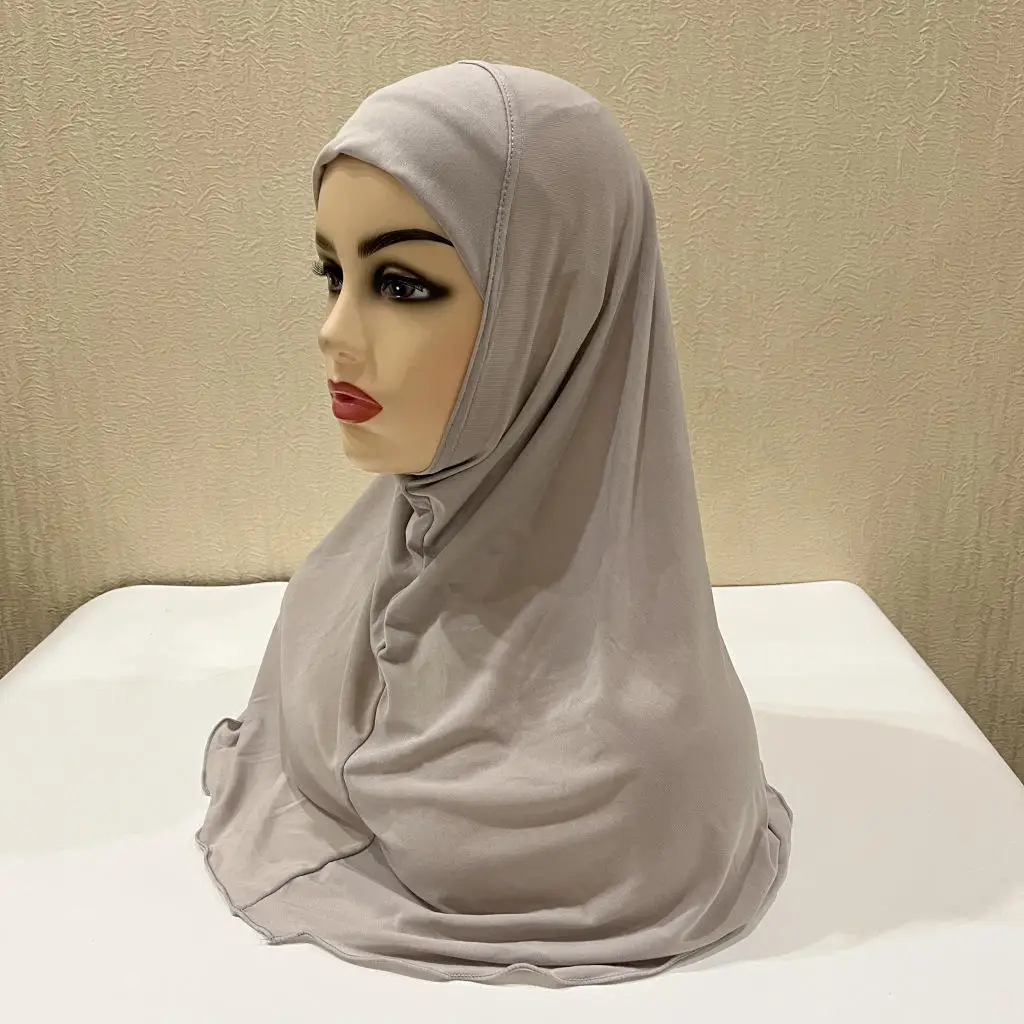 Hijabs for Kids Girl 7 to 12 years old Muslim Islamic Scarf Shawls Soft Stretch Material Malaysia Girl Children Hijabs Wholesale