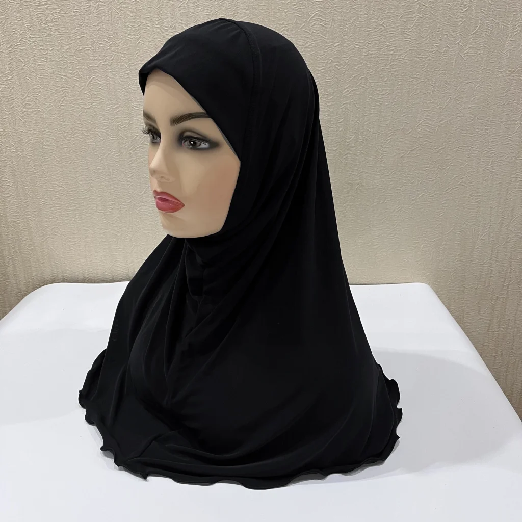 Hijabs for Kids Girl 7 to 12 years old Muslim Islamic Scarf Shawls Soft Stretch Material Malaysia Girl Children Hijabs Wholesale