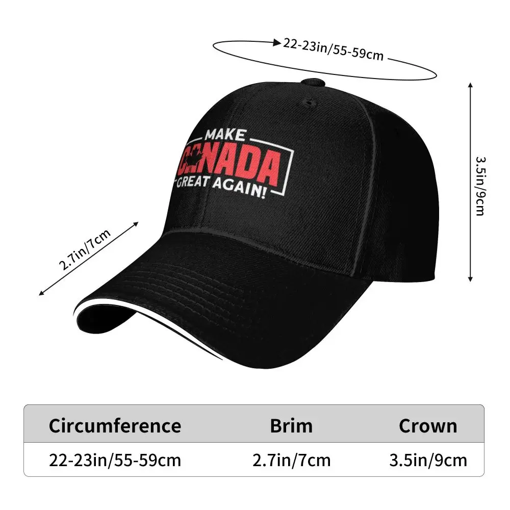 Make Canada Great Again Camping Baseball Caps Women High-end Male Beach Coquette Hat Peaked Cap