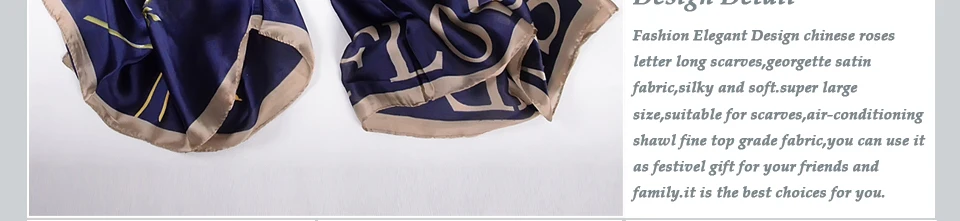 [BYSIFA]  Grey Blue Silk Scarf Shawl Spring Winter Fashion Women Scarves Hijabs Summer Elegant Peony Design Ladies Beach Shawls