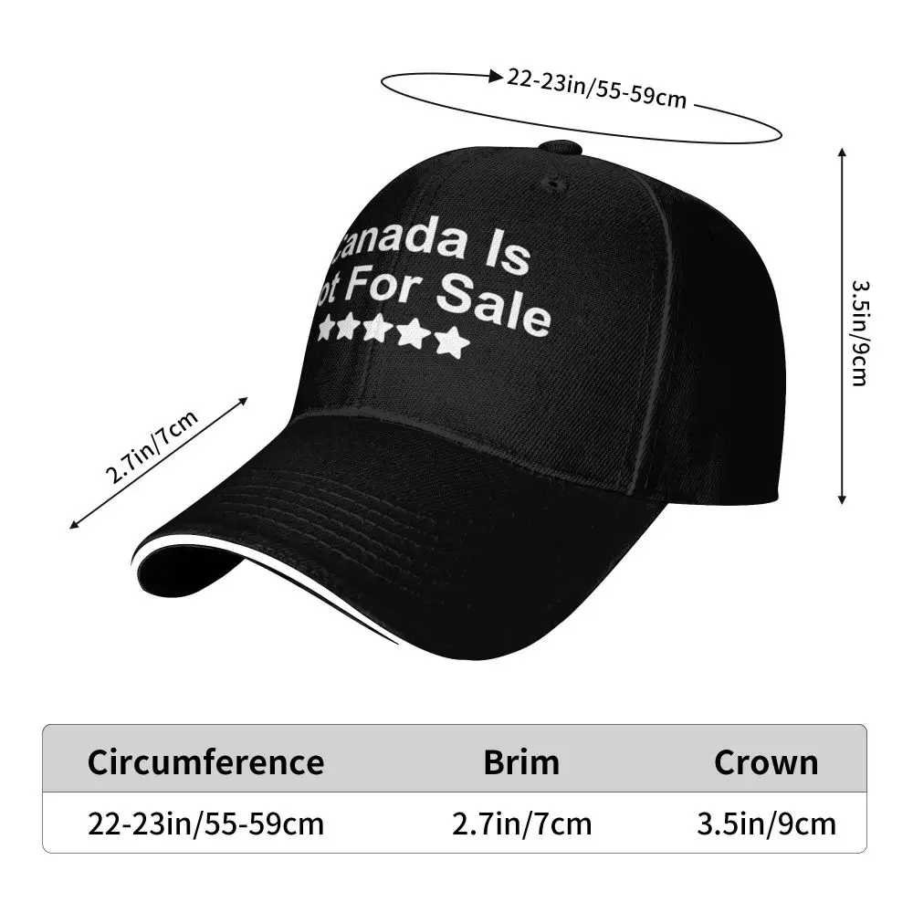 Canada Is Not For Sale Hat Baseball Cap Outdoor Gym High Quality Trucker Hat Unisex-Teens Casual Design Baseball Caps