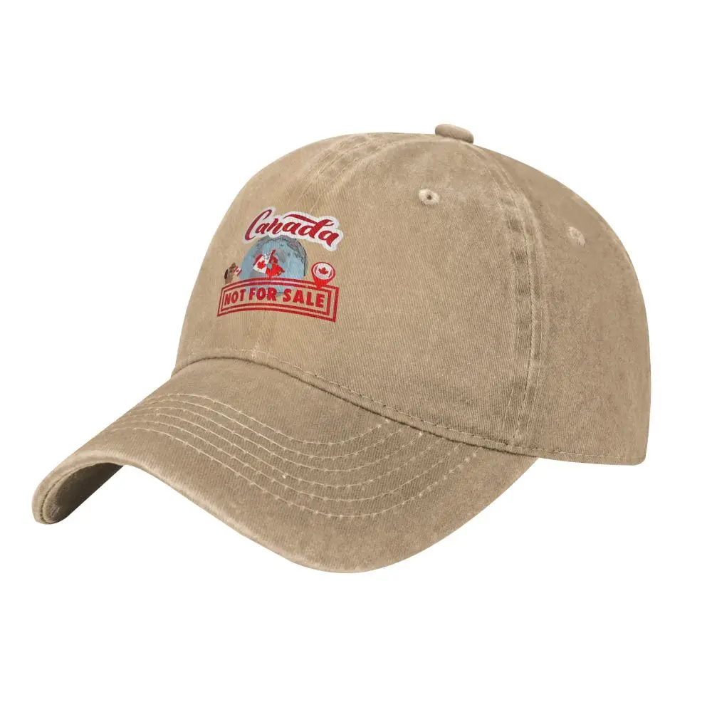 Canada NOT FOR SALE Red Logo Washed Baseball Cap Vintage Trucker Hat Summer Women Men Hiking Fishing Designer Baseball Caps