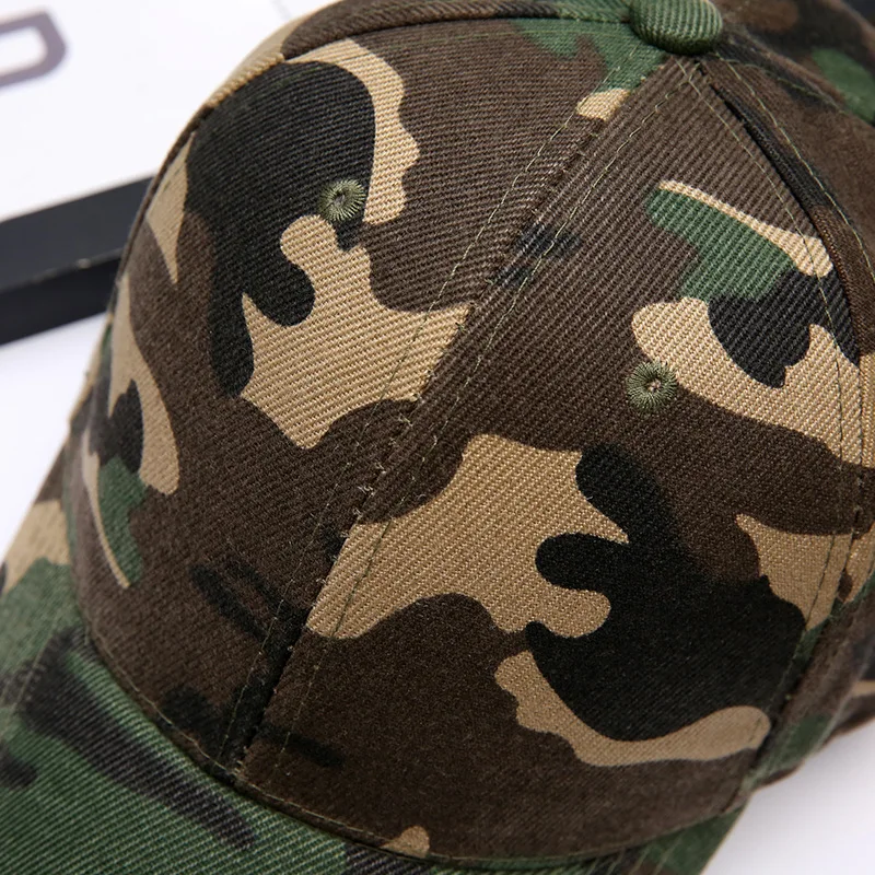 Baseball Cap Outdoor Sport Caps Leisure Army Camo Hat Sunscreen Duck Tongue Hat Snapback Caps Men's and Women's Camouflage Caps