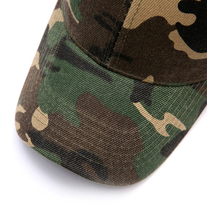 Baseball Cap Outdoor Sport Caps Leisure Army Camo Hat Sunscreen Duck Tongue Hat Snapback Caps Men's and Women's Camouflage Caps