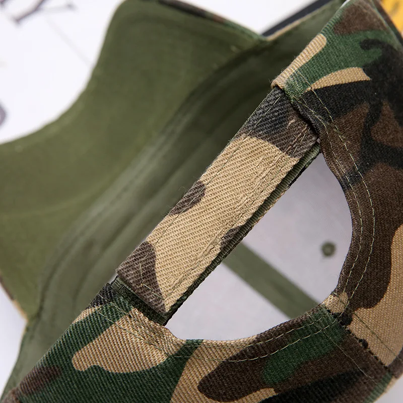 Baseball Cap Outdoor Sport Caps Leisure Army Camo Hat Sunscreen Duck Tongue Hat Snapback Caps Men's and Women's Camouflage Caps