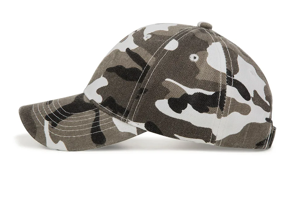 Baseball Cap Outdoor Sport Caps Leisure Army Camo Hat Sunscreen Duck Tongue Hat Snapback Caps Men's and Women's Camouflage Caps