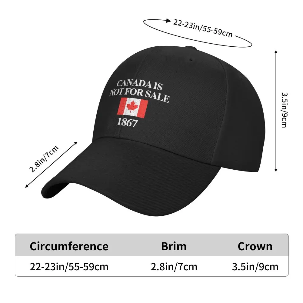 Canada Is Not For Sale 1867 Funny Baseball Cap y2k Retro Trucker Hat Summer Unisex-Teens Running Hippie Snapback Cap