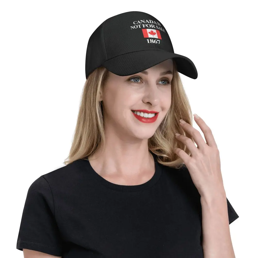 Canada Is Not For Sale 1867 Funny Baseball Cap y2k Retro Trucker Hat Summer Unisex-Teens Running Hippie Snapback Cap