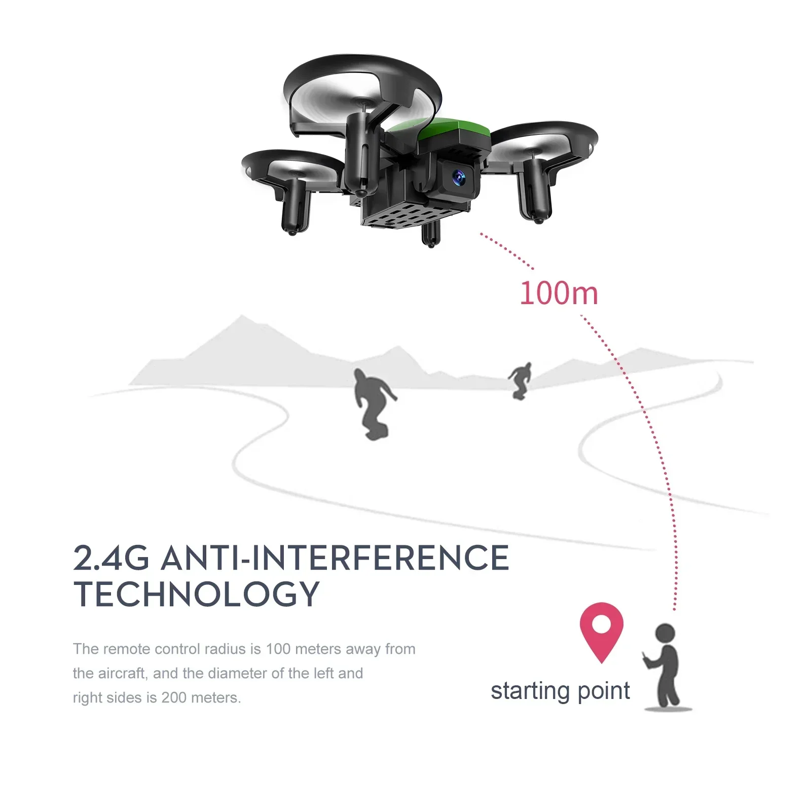 Mini 2.4g Remote Control Drone 4-channel 6-axis Quadcopter Remote Control Aircraft Toy for Boy Gifts GT1 Drone