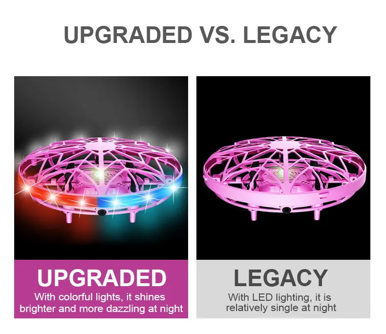 UFO induction aircraft remote control aircraft flying ball drone gesture intelligent suspended flying saucer children's toy boy
