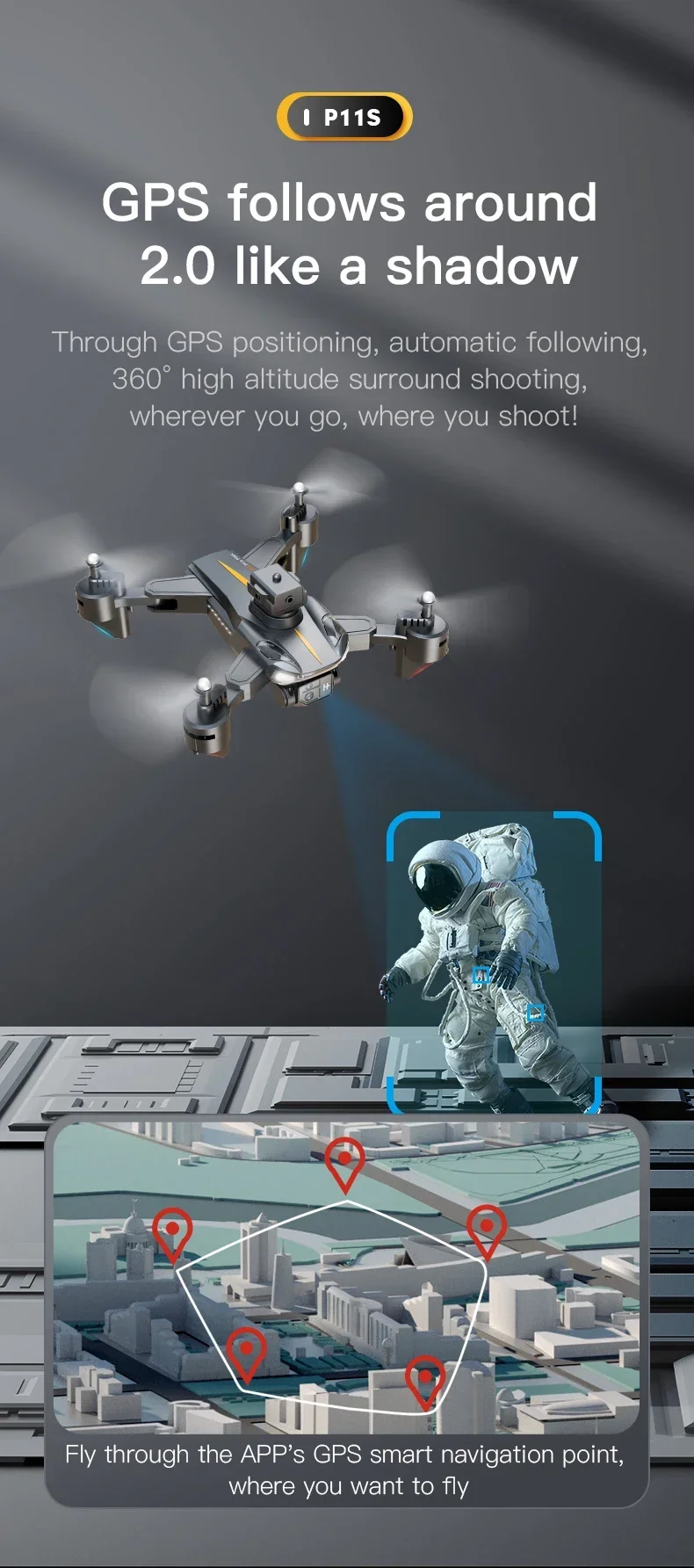 Xiaomi MIJIA P11 Max Drone 5G GPS 8K Professional HD Aerial Photography Dual Camera Obstacle Avoidanc Brushless Quadrotor 10000M