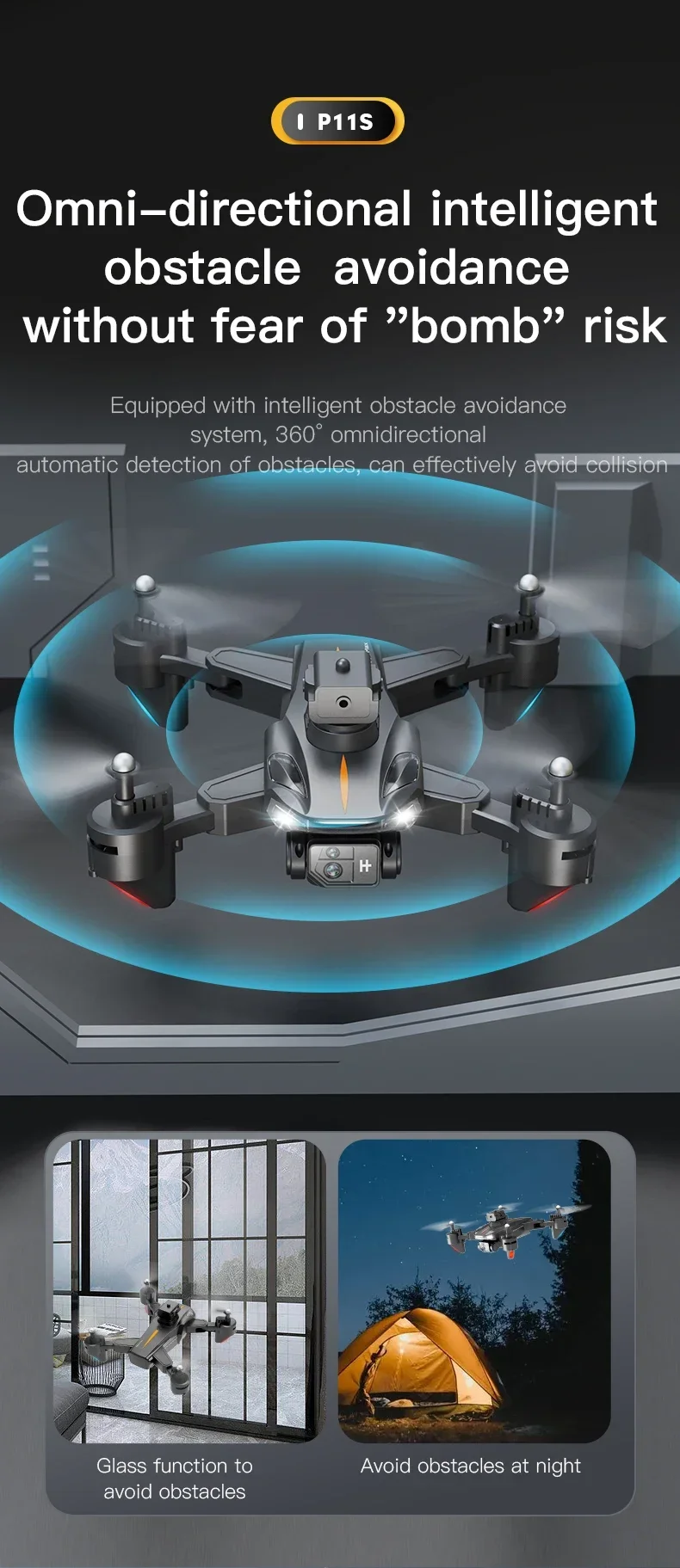 Xiaomi MIJIA P11 Max Drone 5G GPS 8K Professional HD Aerial Photography Dual Camera Obstacle Avoidanc Brushless Quadrotor 10000M