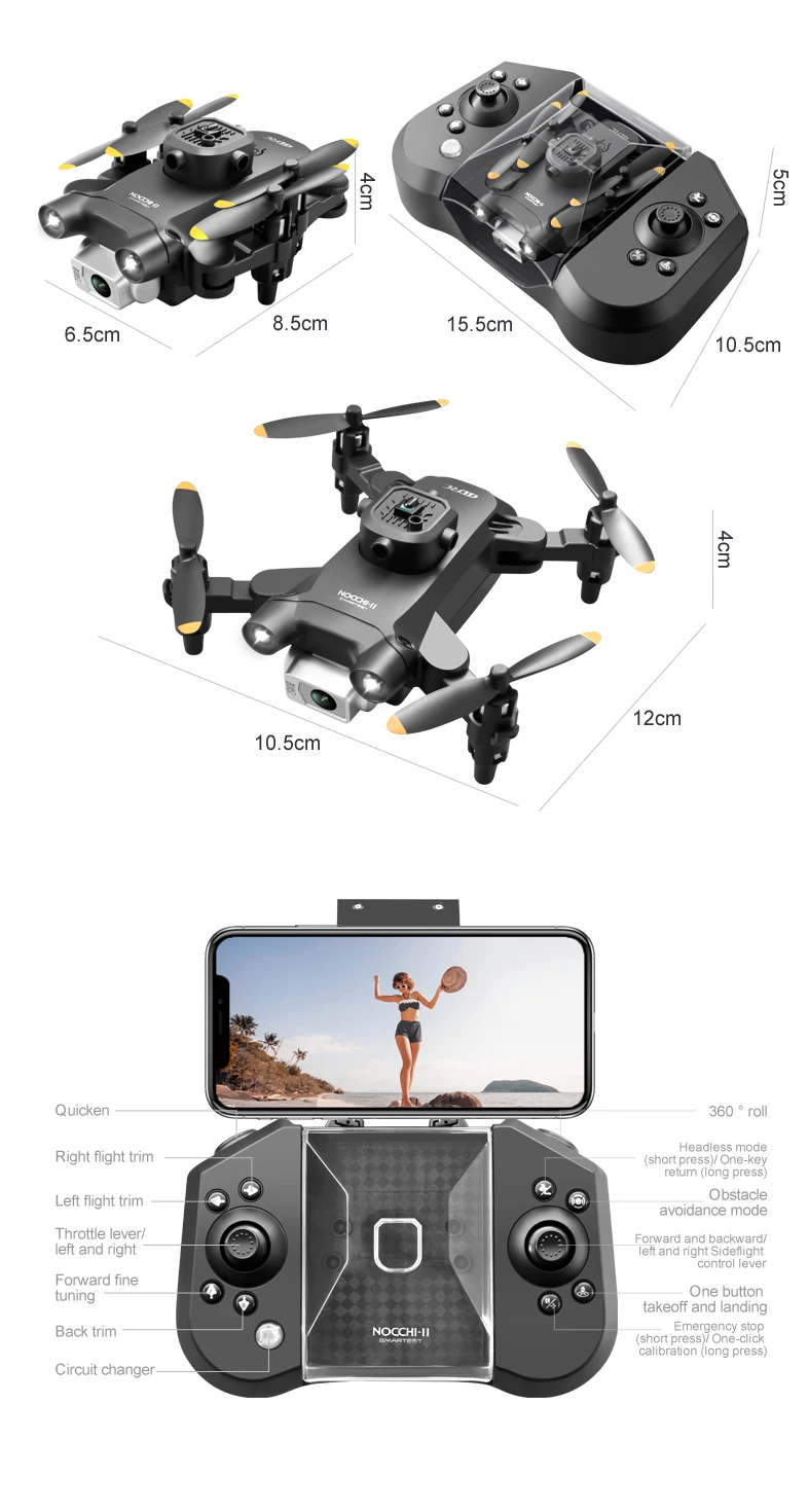 Xiaomi Mijia Mini V30 Drone 4K HD 1080P FPV Professional Obstacle Avoidance Aerial Photography Aerocraft Remote Control Toy Gift