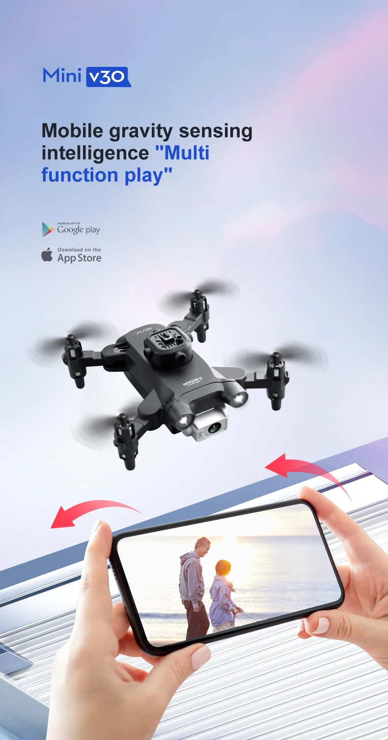 Xiaomi Mijia Mini V30 Drone 4K HD 1080P FPV Professional Obstacle Avoidance Aerial Photography Aerocraft Remote Control Toy Gift