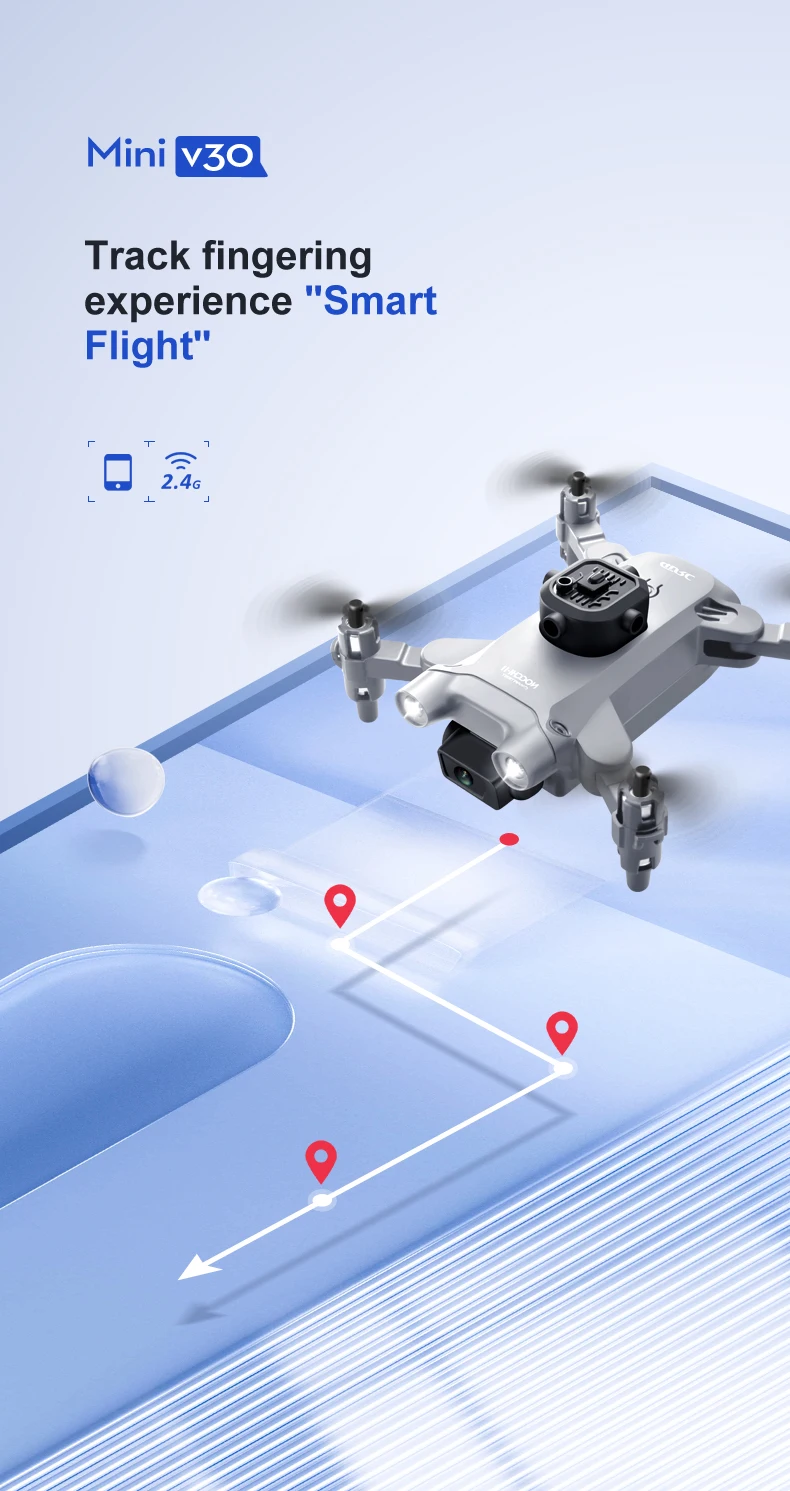Xiaomi Mijia Mini V30 Drone 4K HD 1080P FPV Professional Obstacle Avoidance Aerial Photography Aerocraft Remote Control Toy Gift
