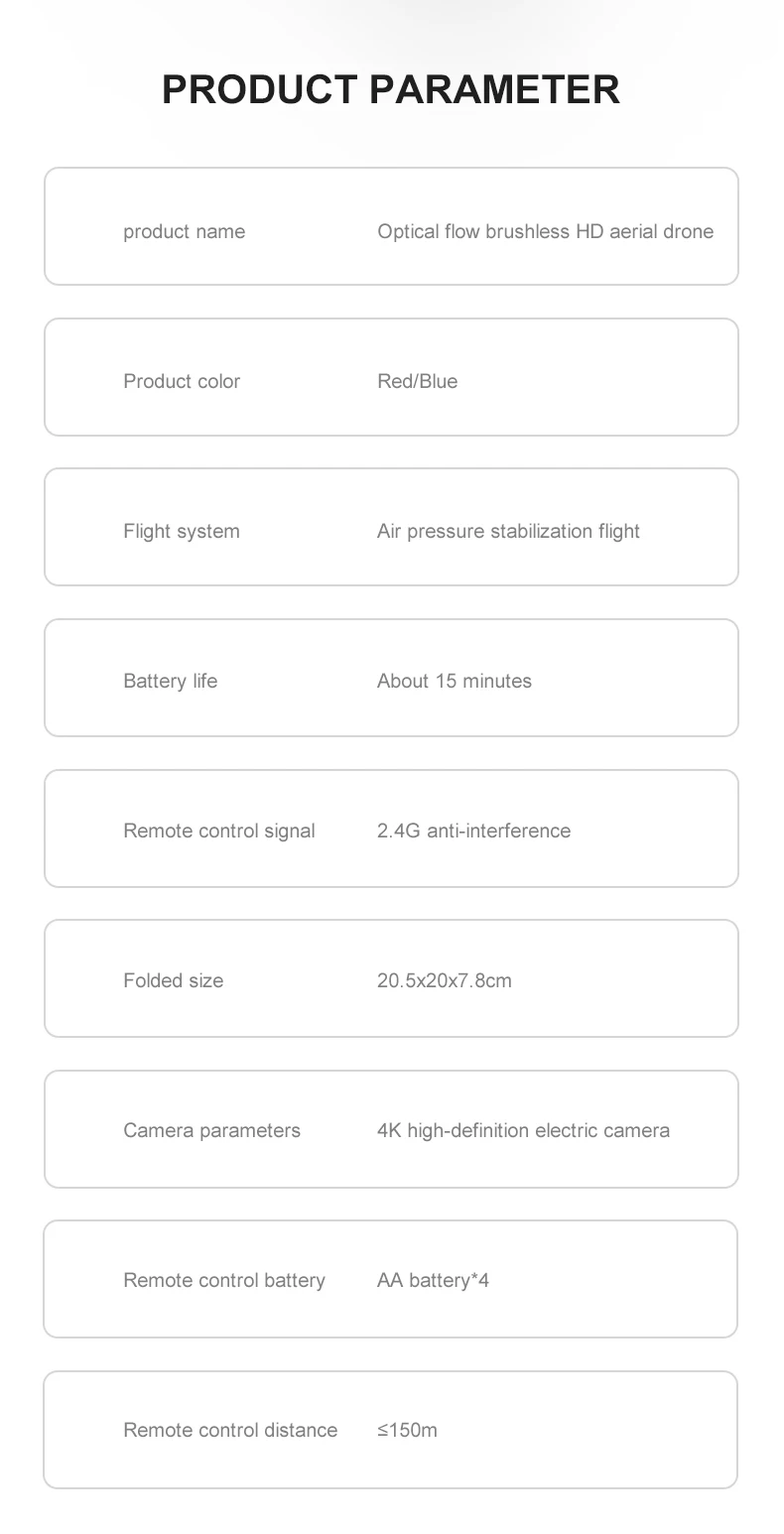 Xiaomi Mini Drone Professional 4K HD Aerial Photography Brushless Motor Obstacle Avoidance Quadcopter Height Keep Helicopter